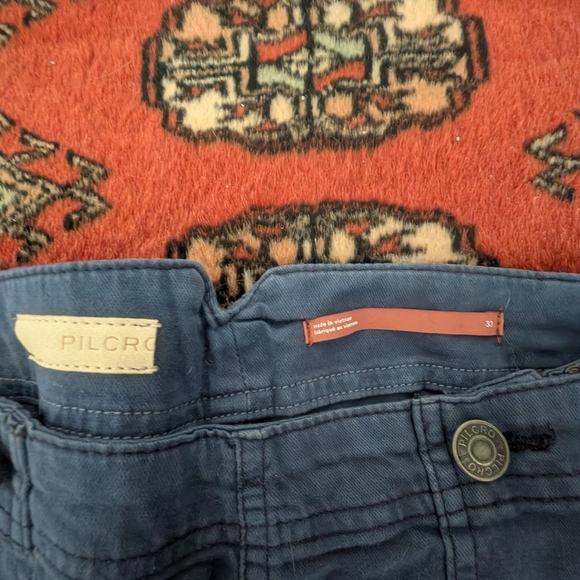 Pilcro Dark Blue Trousers - Picture 3 of 3